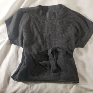 Anne Klein Belted Poncho Sweater